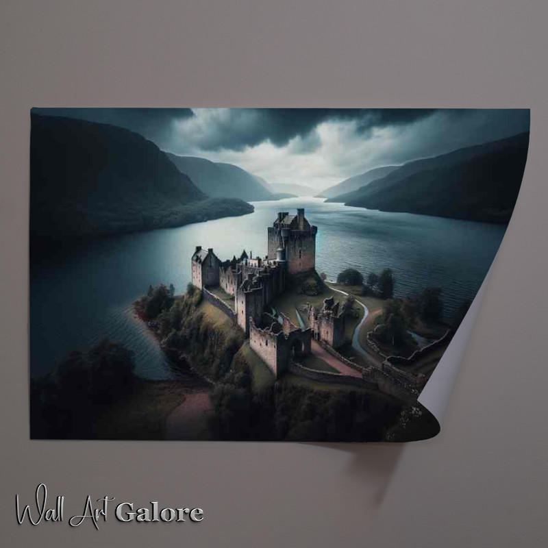 Buy Unframed Poster : (Urquhart Castle Scotland Overlooking the waters of Loch Ness)