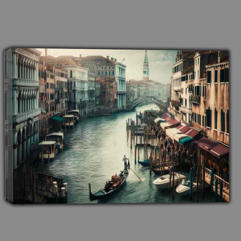 Buy Canvas : (Venice Italy City of Canals Awash with Romance and History)