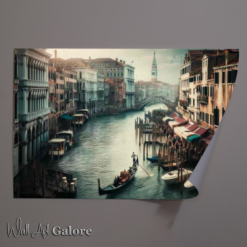 Buy Unframed Poster : (Venice Italy City of Canals Awash with Romance and History)