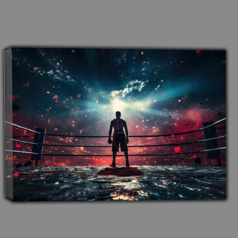 Buy Canvas : (In the boxing ring ready for war)
