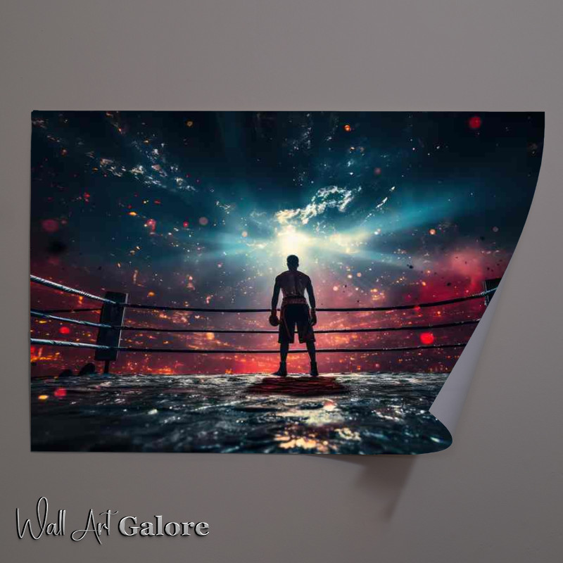 Buy Unframed Poster : (In the boxing ring ready for war)
