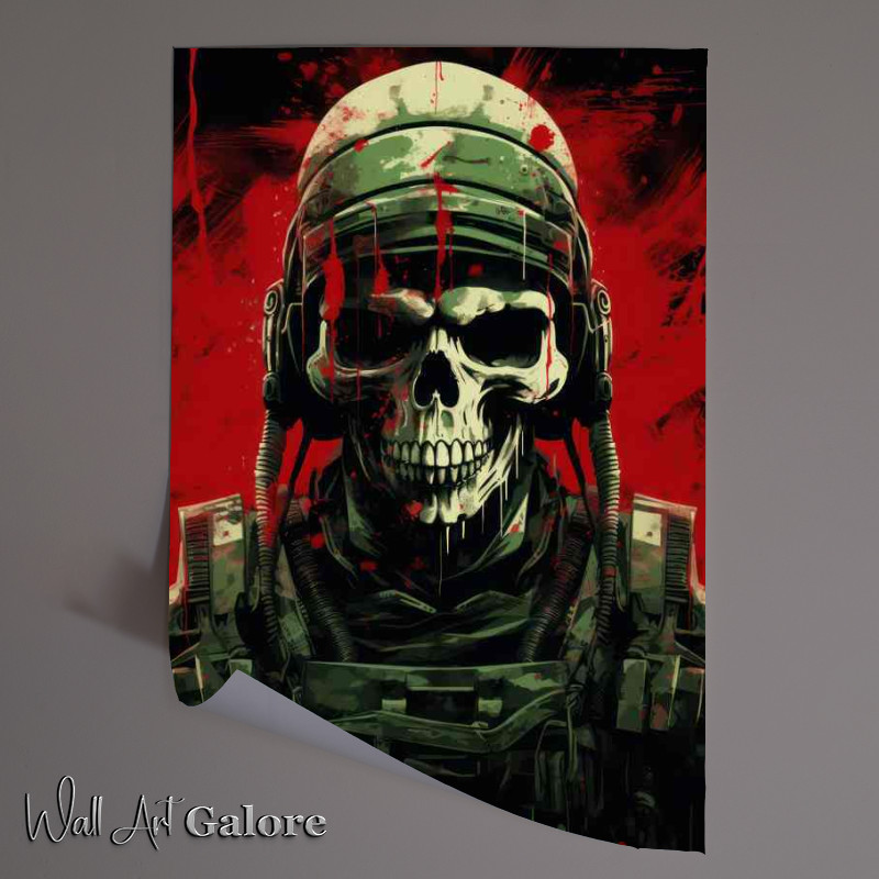 Buy Unframed Poster : (The skull helmet in a dog fight)