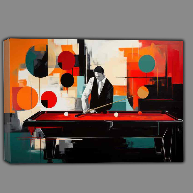 Buy Canvas : (The man is playing snooker)