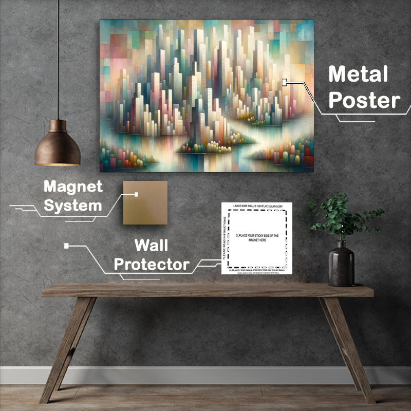 Buy Metal Poster : (Urban Utopia that captures a vision of an ideal city)