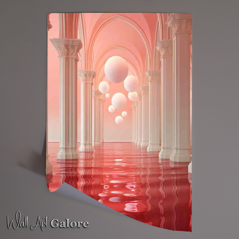 Buy Unframed Poster : (A white sphere in the water)