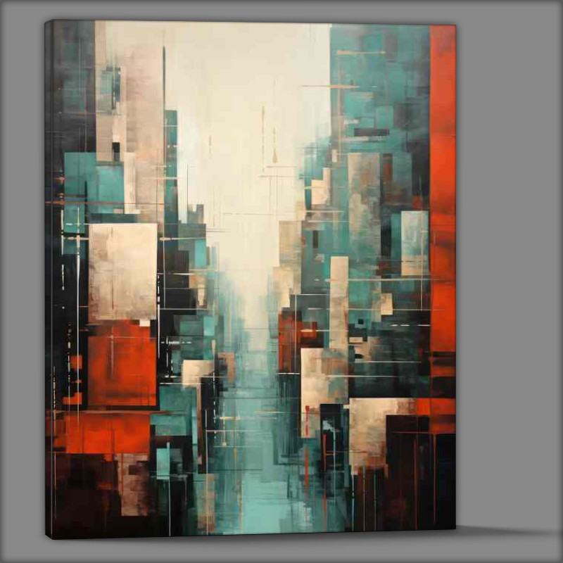 Buy Canvas : (Morden city style abstract form)