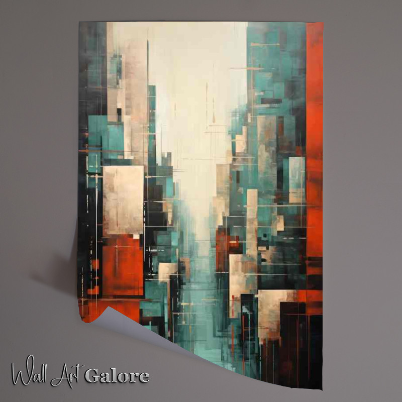 Buy Unframed Poster : (Morden city style abstract form)