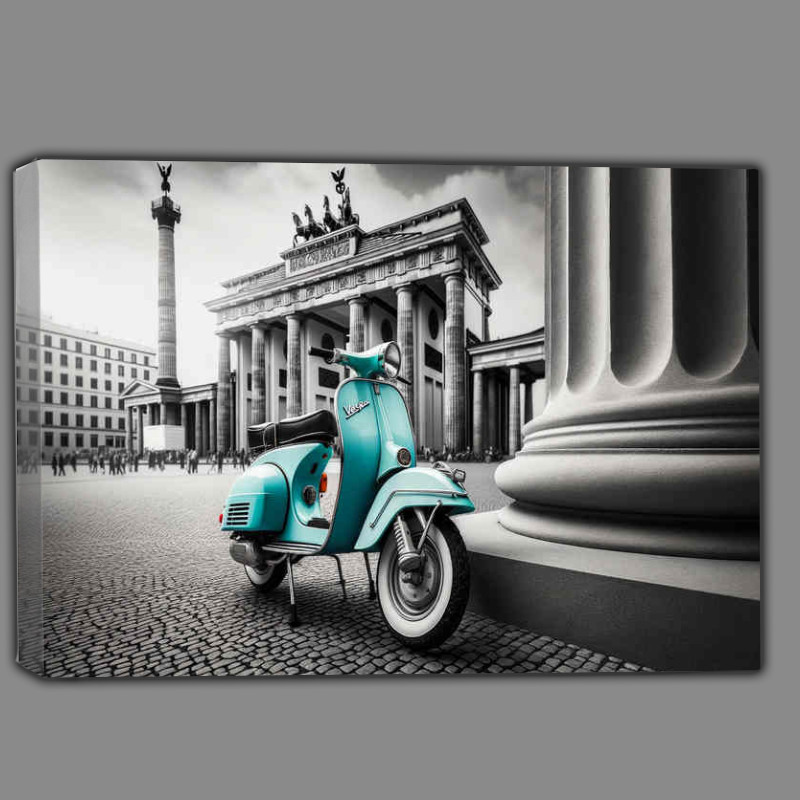 Buy Canvas : (Classic a meticulously restored Vespa)