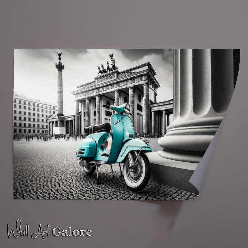 Buy Unframed Poster : (Classic a meticulously restored Vespa)