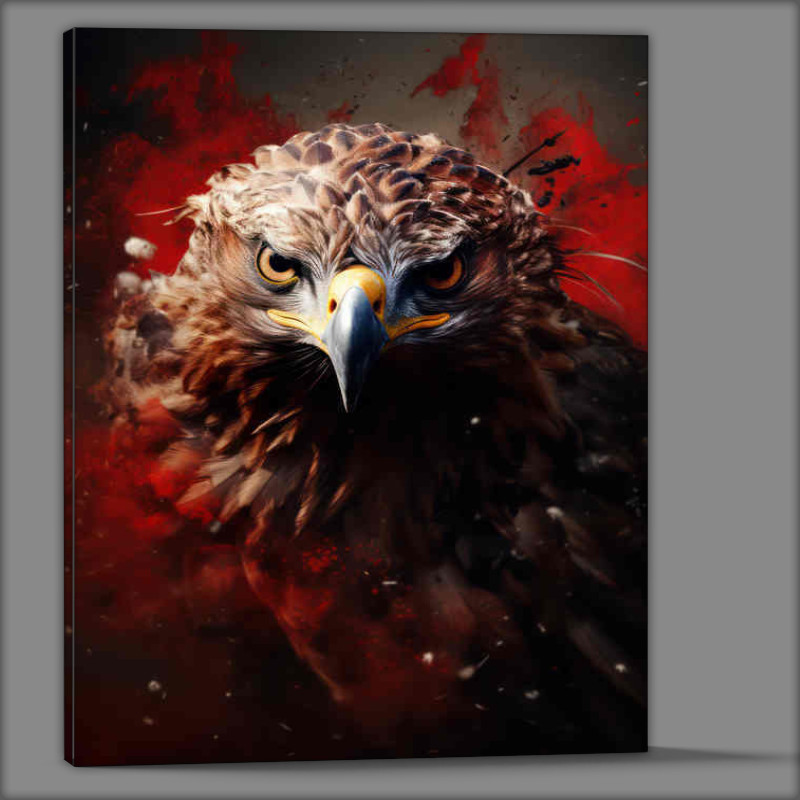 Buy Canvas : (A Hawk with a hint of splash art)