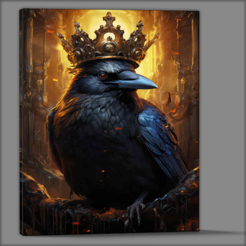 Buy Canvas : (King of the Crows wearing his crown)