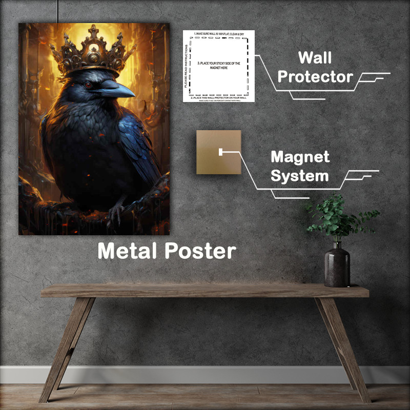 Buy Metal Poster : (King of the Crows wearing his crown)