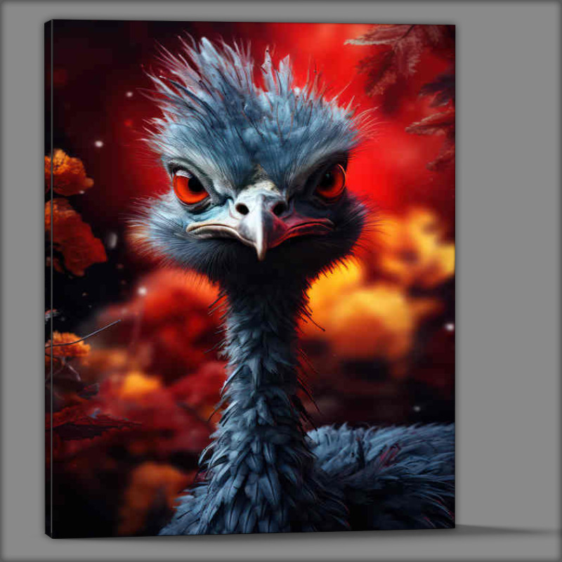 Buy Canvas : (Little Ostrich in the forrest)