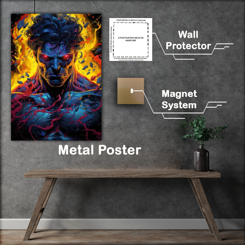 Buy Metal Poster : (Character yellow glow)