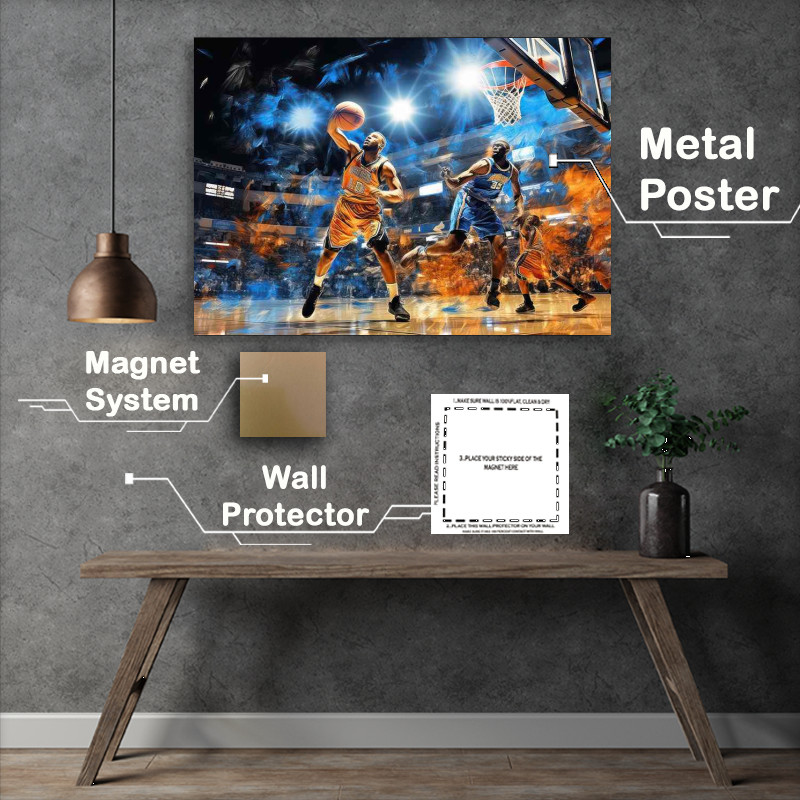 Buy Metal Poster : (hollywood in the hoop basketball)