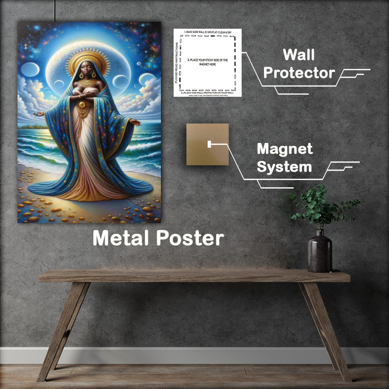 Buy Metal Poster : (African goddess Nana Buluku motherly and serene)