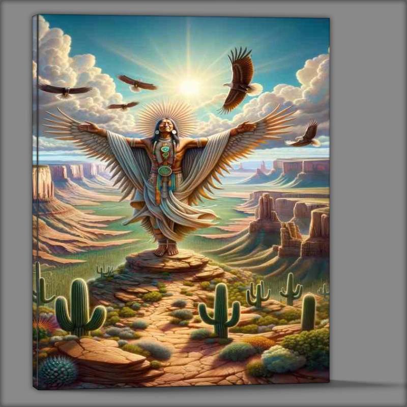 Buy Canvas : (Apache deity Usen creator and giver of life)