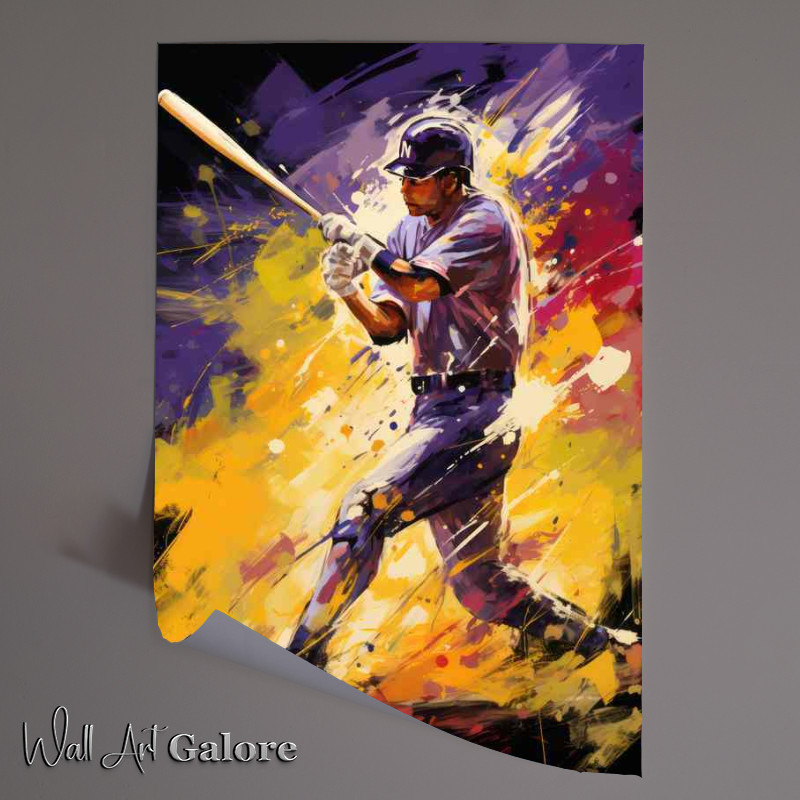 Buy Unframed Poster : (A baseball player in the field)