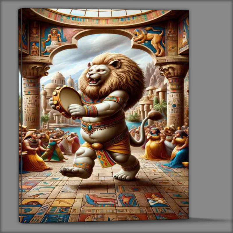 Buy Canvas : (Egyptian god Bes dwarf god of households)