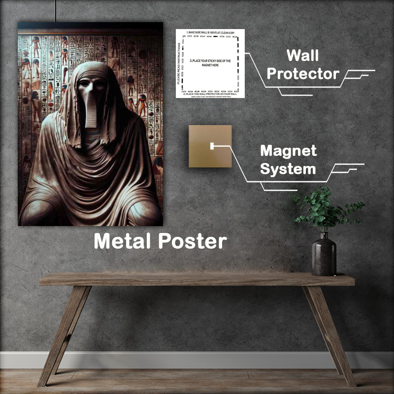 Buy Metal Poster : (Egyptian god Medjed a mysterious god)