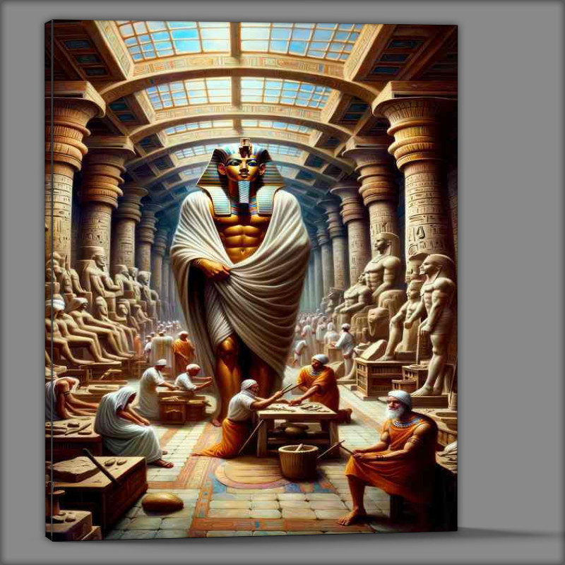 Buy Canvas : (Egyptian god Ptah creator god of craftsmen)