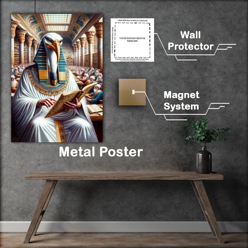 Buy Metal Poster : (Egyptian god Thoth god of wisdom and writing)