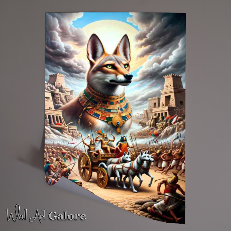 Buy Unframed Poster : (Egyptian god Wepwawet jackal god of warfare)