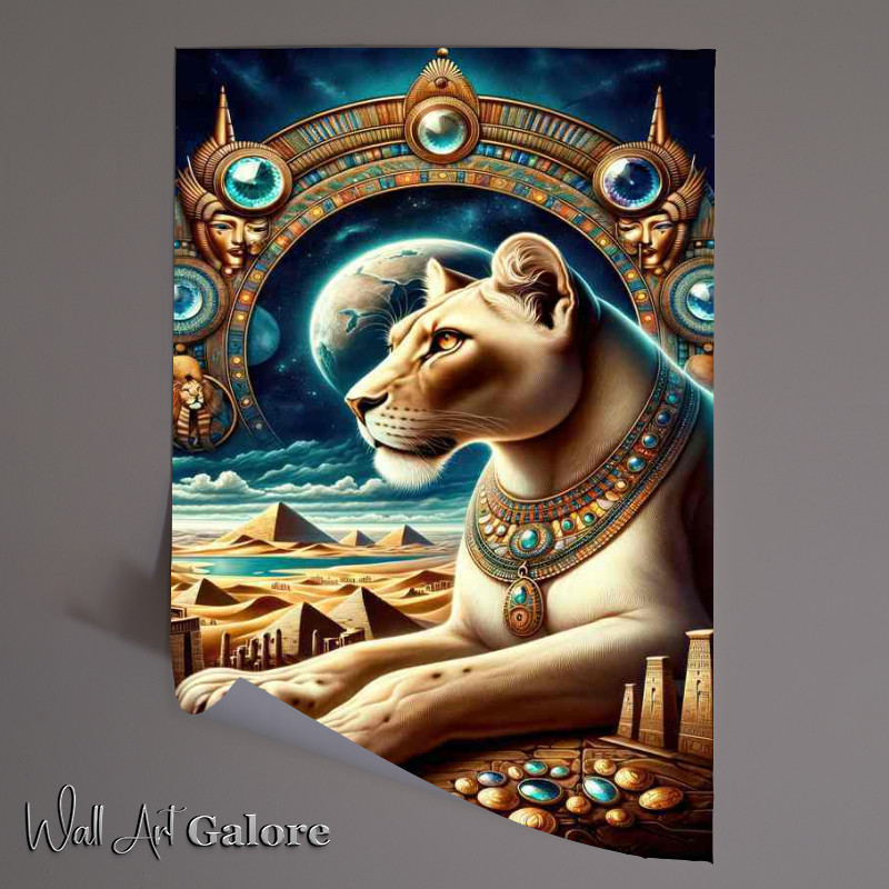 Buy Unframed Poster : (Egyptian goddess Mehit lioness goddess)