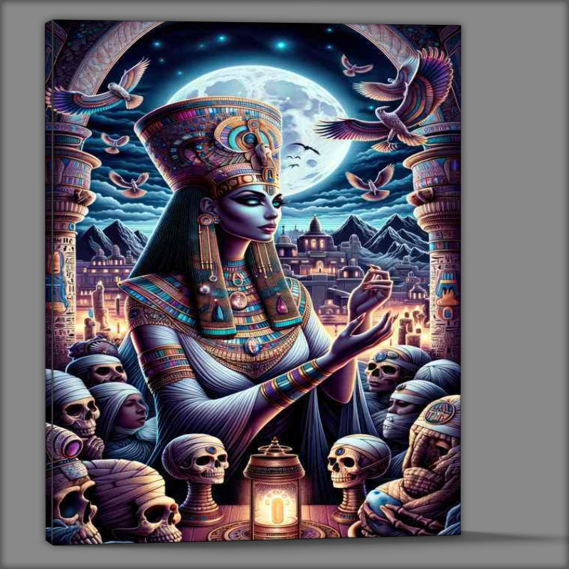 Buy Canvas : (Egyptian goddess Nephthys protector of the dead)