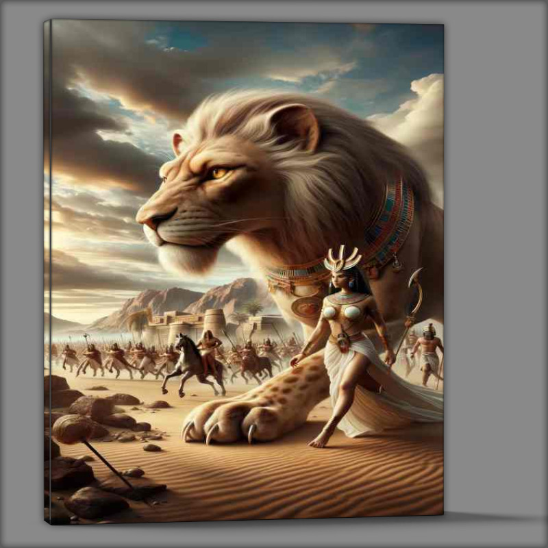 Buy Canvas : (Egyptian goddess Sekhmet lioness goddess of war)