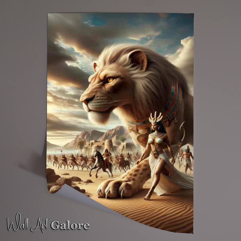 Buy Unframed Poster : (Egyptian goddess Sekhmet lioness goddess of war)