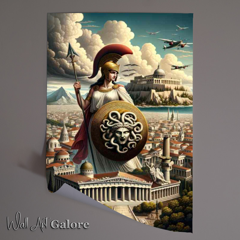 Buy Unframed Poster : (Greek goddess Athena goddess of wisdom and warfare)