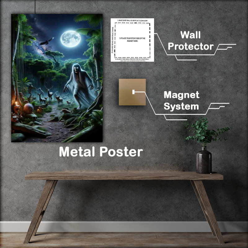 Buy Metal Poster : (Guarani spirit Luison god of death)