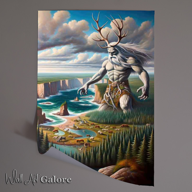 Buy Unframed Poster : (Mikmaq deity Glooscap transformer of lands)