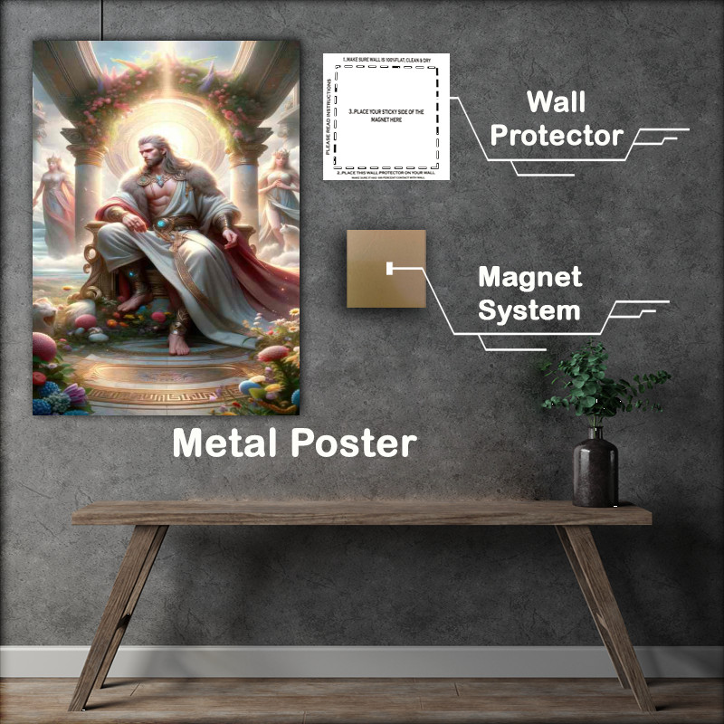 Buy Metal Poster : (Norse god Baldur beloved and luminous)