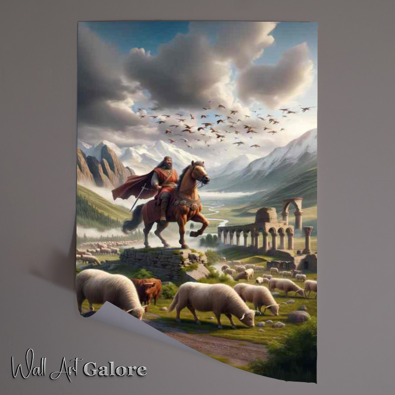 Buy Unframed Poster : (Ossetian deity Uastyrdzhi god of war and cattle)