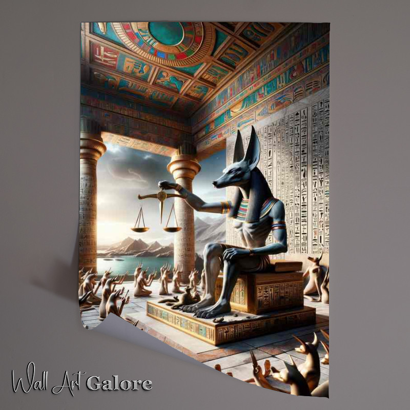 Buy Unframed Poster : (Pagan god Anubis Egyptian god of mummification)