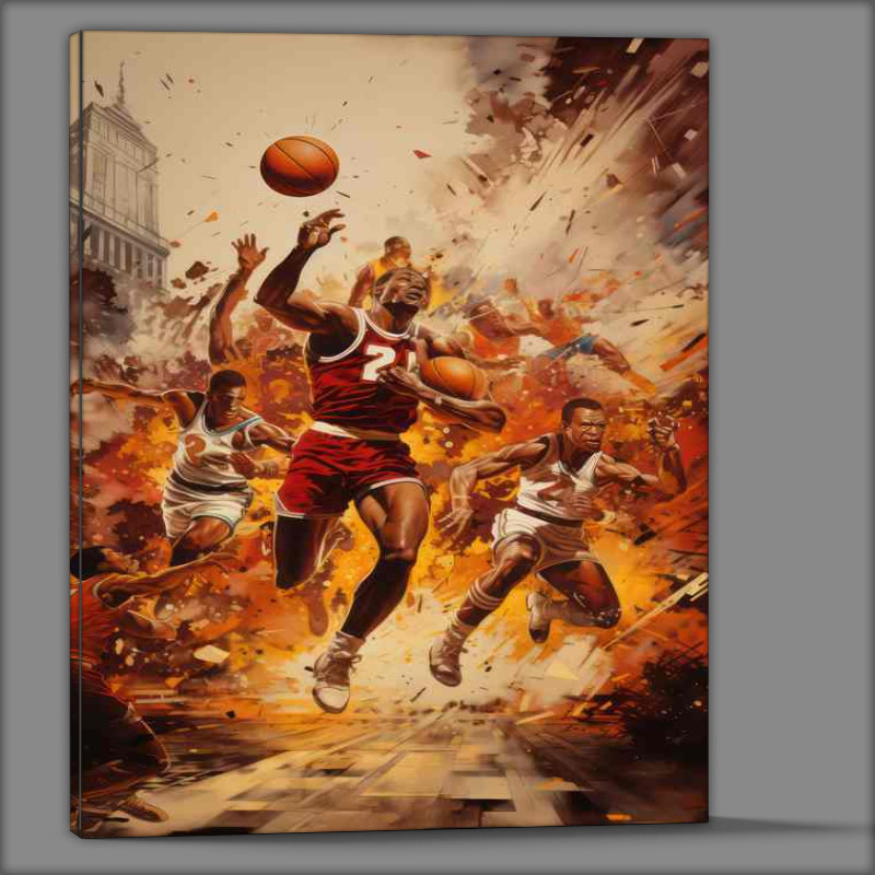 Buy Canvas : (Basketball leauge art)