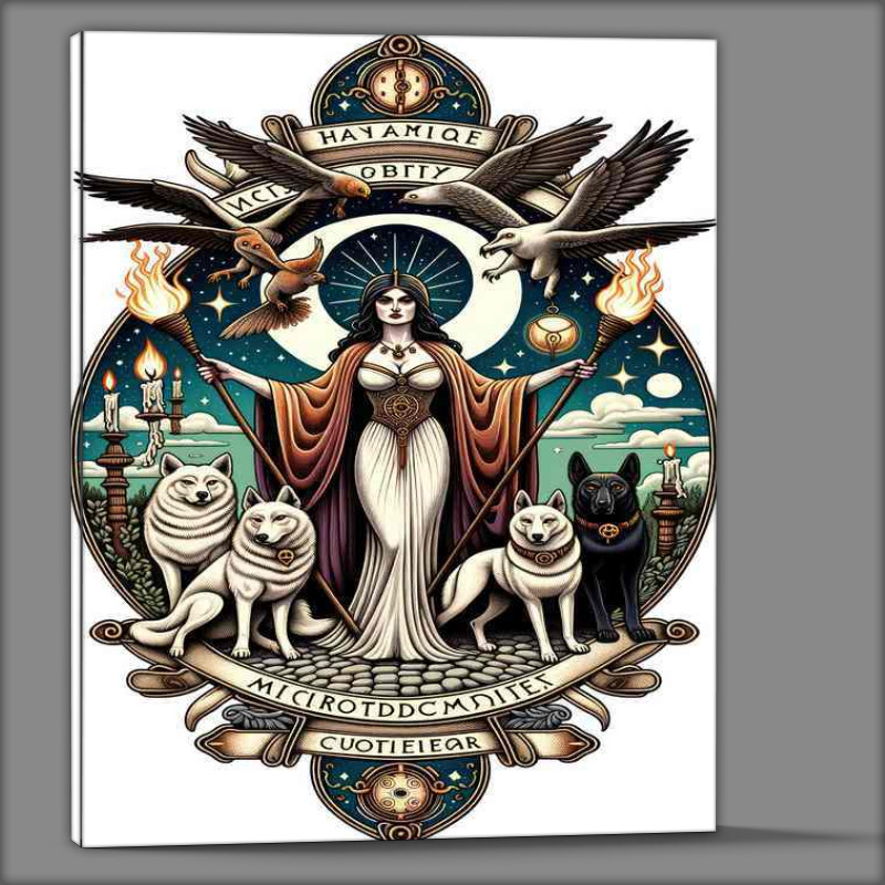 Buy Canvas : (Pagan goddess Hecate associated with magic and crossroads)