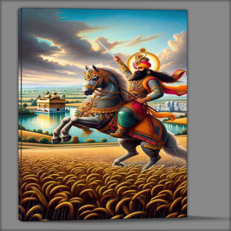 Buy Canvas : (Punjabi deity Mai Bhago warrior saint)