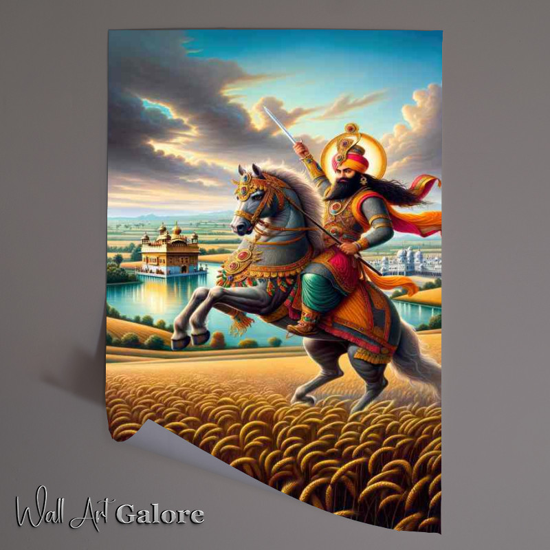 Buy Unframed Poster : (Punjabi deity Mai Bhago warrior saint)