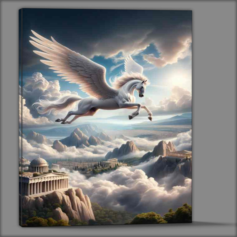 Buy Canvas : (Pegasus in the Clouds)
