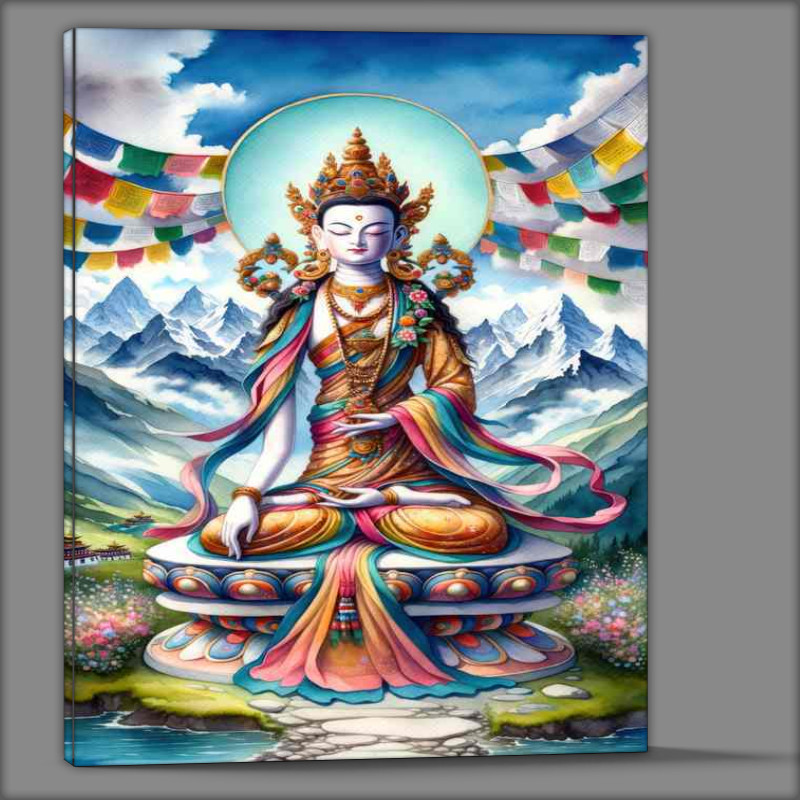 Buy Canvas : (Tibetan deity Tara compassionate and serene)