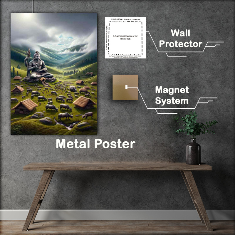 Buy Metal Poster : (Toda deity Aase protector of pastoral lands)