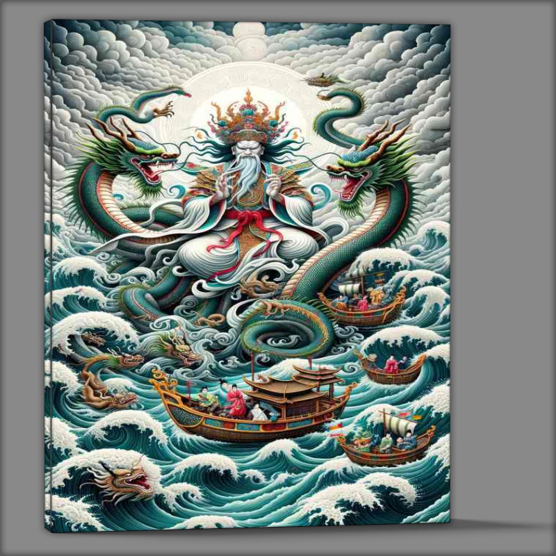 Buy Canvas : (Vietnamese deity Lac Long Quan dragon lord of the sea)
