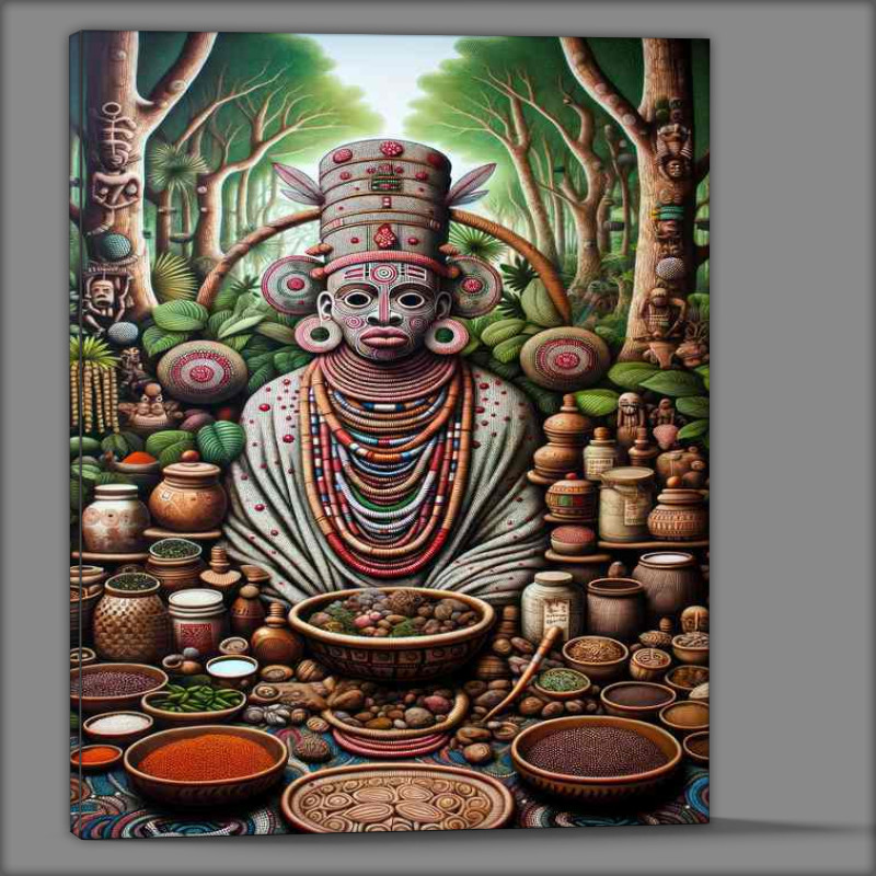 Buy Canvas : (Yoruba deity Sopona god of smallpox and healing)