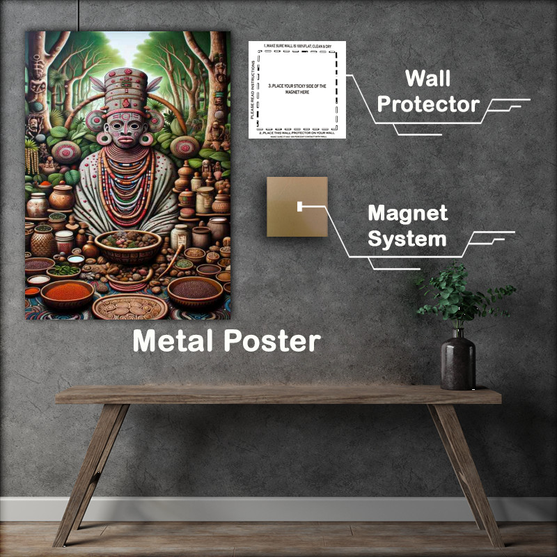 Buy Metal Poster : (Yoruba deity Sopona god of smallpox and healing)