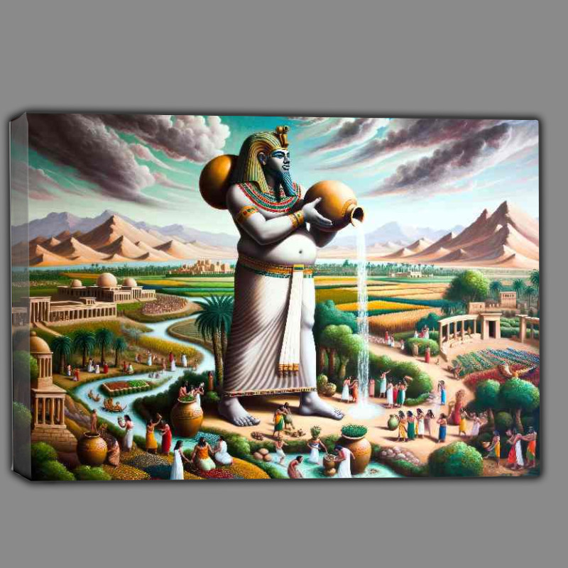 Buy Canvas : (Egyptian god Hapi god of the Niles annual flood,)