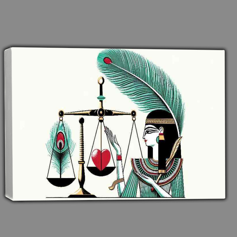 Buy Canvas : (Egyptian goddess Maat deity of truth and balance)