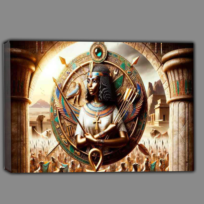 Buy Canvas : (Egyptian goddess Neith war and hunting goddess)